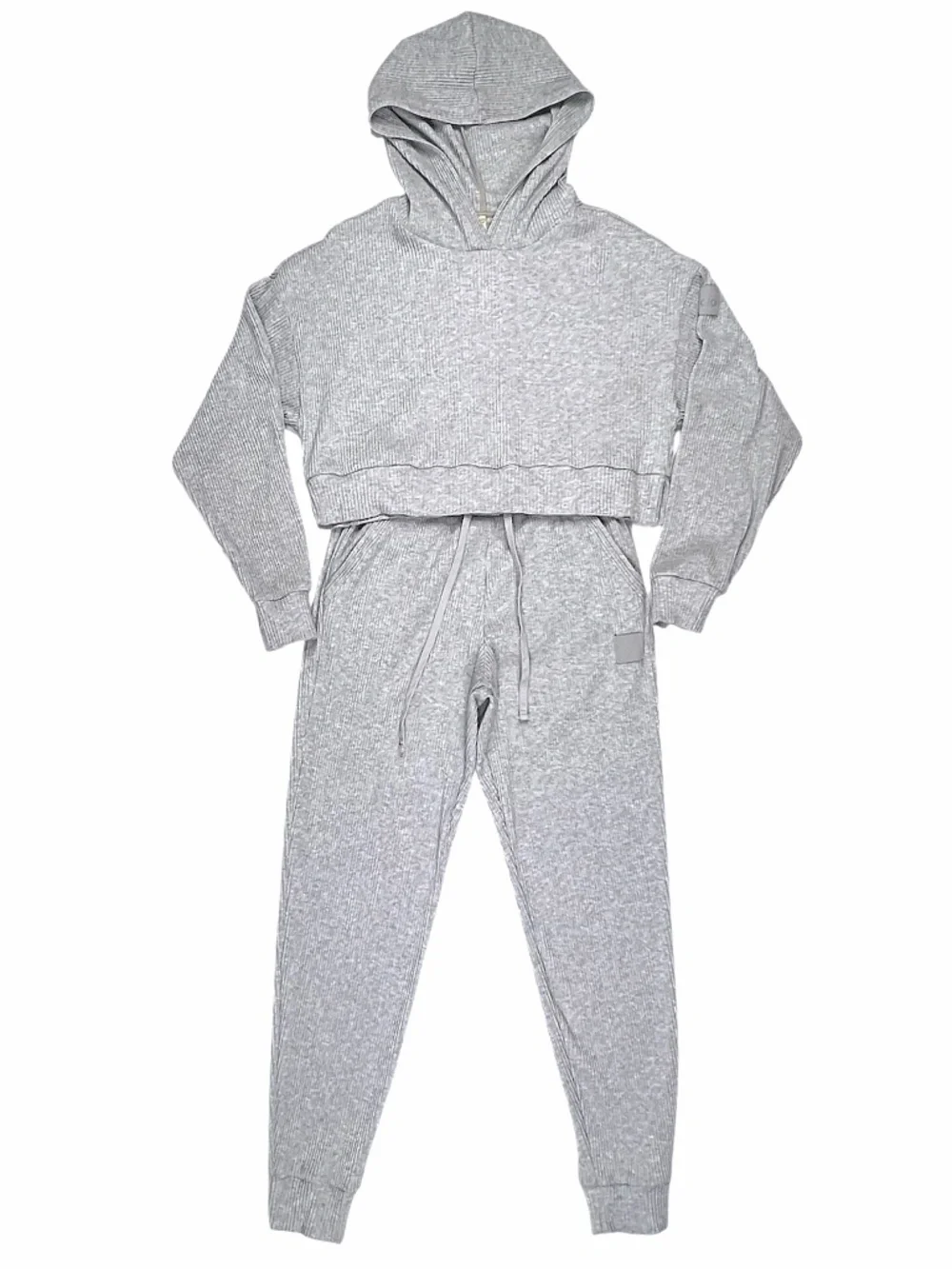 Alo Yoga Muse Hoodie and Sweatpants Set in Heather Grey Size Small